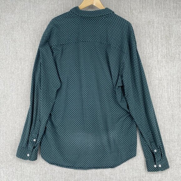 Buttercloth Button Shirt 2XL Regular Fit Icy Cotton Long Sleeve Print - Picture 2 of 9